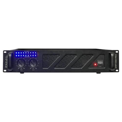 IBIZA-AMP1000-MKII Eind versterker 2 x 800 Watt, Muziek en Instrumenten, Versterkers | Keyboard, Monitor en PA, P.A., Nieuw, 1000 watt of meer