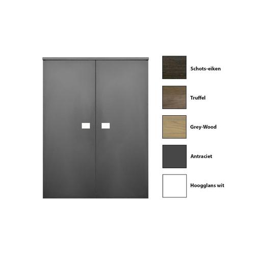 Kolomkast Sanicare Q5 2 Soft-Close Deuren 90 cm Grey-Wood, Huis en Inrichting, Badkamer | Badkamermeubels, 25 tot 50 cm, Overige typen
