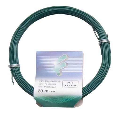 IJzerdraad 1.4 mm x 20 meters Geplastificeerd, Doe-het-zelf en Verbouw, IJzerwaren en Bevestigingsmiddelen, Verzenden