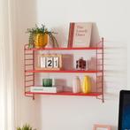 Wandplank Strängnäs set van 2 verstelbaar 50x60x15 cm rood [, Verzenden, Nieuw