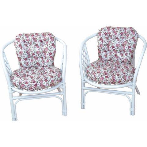 Home affaire Rotanstoel Rotanfauteuil 2-delige set van, Huis en Inrichting, Stoelen, Nieuw, Verzenden