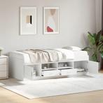 vidaXL Slaapbank met lades zonder matras 90x190 cm wit, Huis en Inrichting, 90 cm, Eenpersoons, Verzenden, Wit