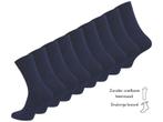 9 paar diabetes sokken - Drukvrije boord - Marineblauw, Verzenden, Nieuw