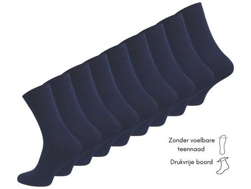 9 paar diabetes sokken - Drukvrije boord - Marineblauw, Kleding | Heren, Sokken en Kousen, Verzenden