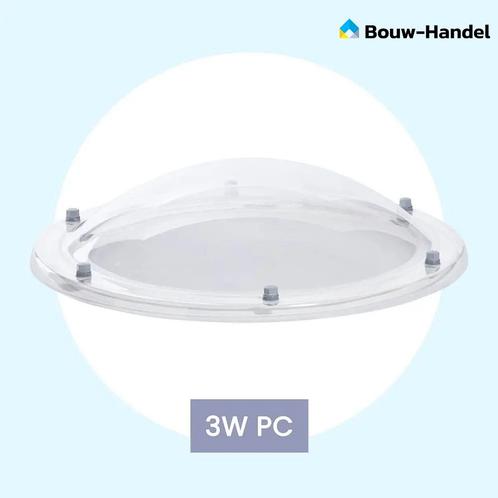 Losse ronde lichtkoepel driewandig polycarbonaat (PC/PMMA..., Doe-het-zelf en Verbouw, Glas en Ramen, Nieuw, Verzenden