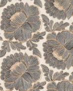 Viscose Linnen Geborduurde Bloemen Ecru, Hobby en Vrije tijd, Nieuw, Overige kleuren
