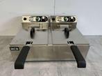 RVS Dubbele Friteuse Frituur 2 x 10 liter 2 x 230V Horeca, Ophalen of Verzenden, Nieuw in verpakking