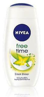 Nivea Douchecrème Free Time 250 ml, Verzenden