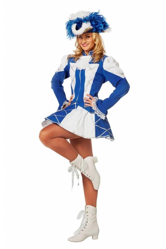 Dansmarietje pakje blauw/wit vrouw, Kleding | Dames, Carnavalskleding en Feestkleding, Nieuw, Ophalen of Verzenden
