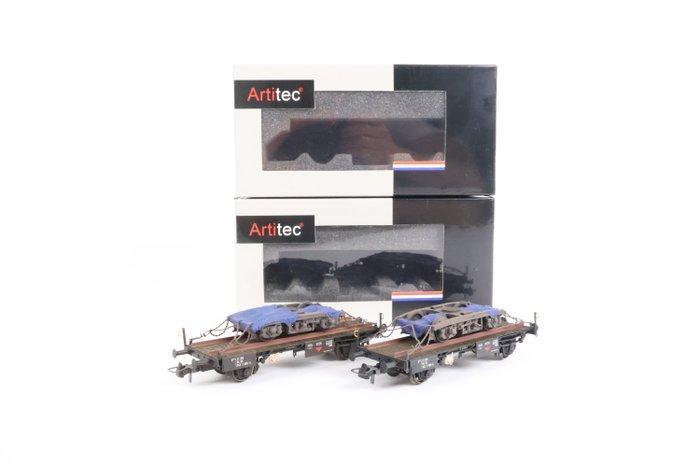 Artitec H0 - 20.316.03 - Modeltrein goederenwagon (2) - Twee, Hobby en Vrije tijd, Modeltreinen | H0