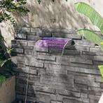 vidaXL Watervaloverlaat met RGB LEDs 45 cm roestvrij staal, Tuin en Terras, Waterpartijen en Fonteinen, Verzenden, Nieuw