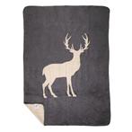 plaid staand hert 130x180cm, Verzenden, Nieuw