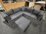 Showroommodel Rio hoek loungeset 6 delig antraciet wicker, Ophalen of Verzenden, Nieuw