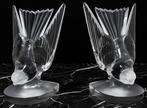 Lalique - Boekensteunen (2) - Hirondelle - Kristal