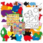 Knutselen  Plakfiguren  - borduurkaarten - beloningsstickers, Verzenden, Nieuw, Puzzelen