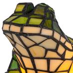 Tiffany kikkerlamp – groen & crème glas – L 20,5 × B 22,5 ×, Verzenden, Nieuw