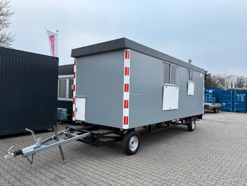 Schaftwagen snelverkeer -ca 6x2 meter met toilet beschikbaar voor biedingen