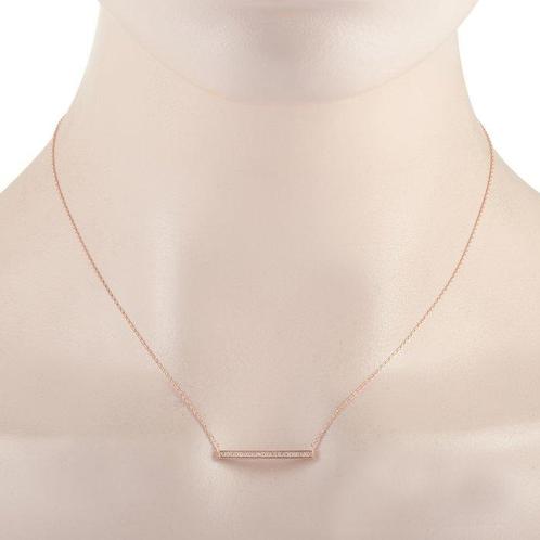 Halsketting - 14 karaat Roségoud, EXCLUSIEVE 14K Roze Gouden, Sieraden, Tassen en Uiterlijk, Kettingen