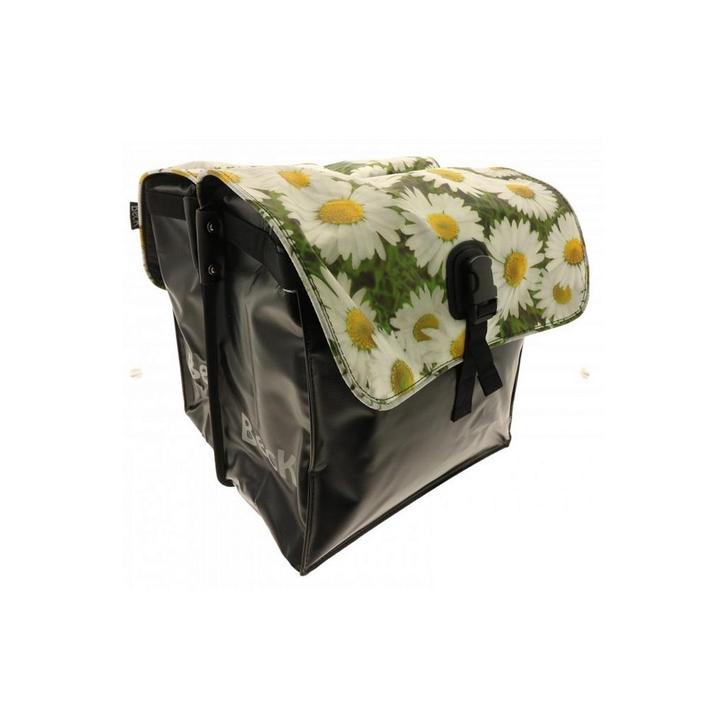 Beck Dubbele Fietstas Small Daisys, Fietsen en Brommers, Fietsaccessoires | Fietstassen, Nieuw, Verzenden