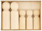 HEMA Poppetjes hout 3+1 gratis, Hobby en Vrije tijd, Knutselen, Verzenden, Nieuw