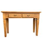 Teakhouten sidetable met twee lades - dressoir/halkast
