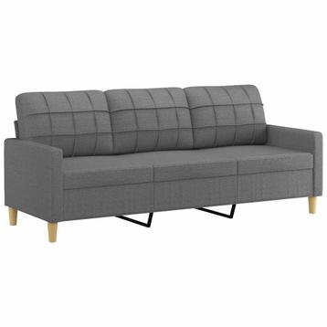 3-zits Bank Stof Grijs 180cm - Retourdeal - Duurzaam! beschikbaar voor biedingen