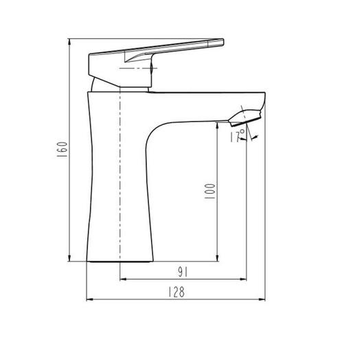 Wastafel Mengkraan Schutte Pico Chroom, Doe-het-zelf en Verbouw, Sanitair, Ophalen of Verzenden