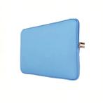 laptopsleeve 14,6 inch dubbele ritssluiting lichtblauw, Computers en Software, Laptophoezen, Ophalen of Verzenden, Nieuw, PCM Neutraal