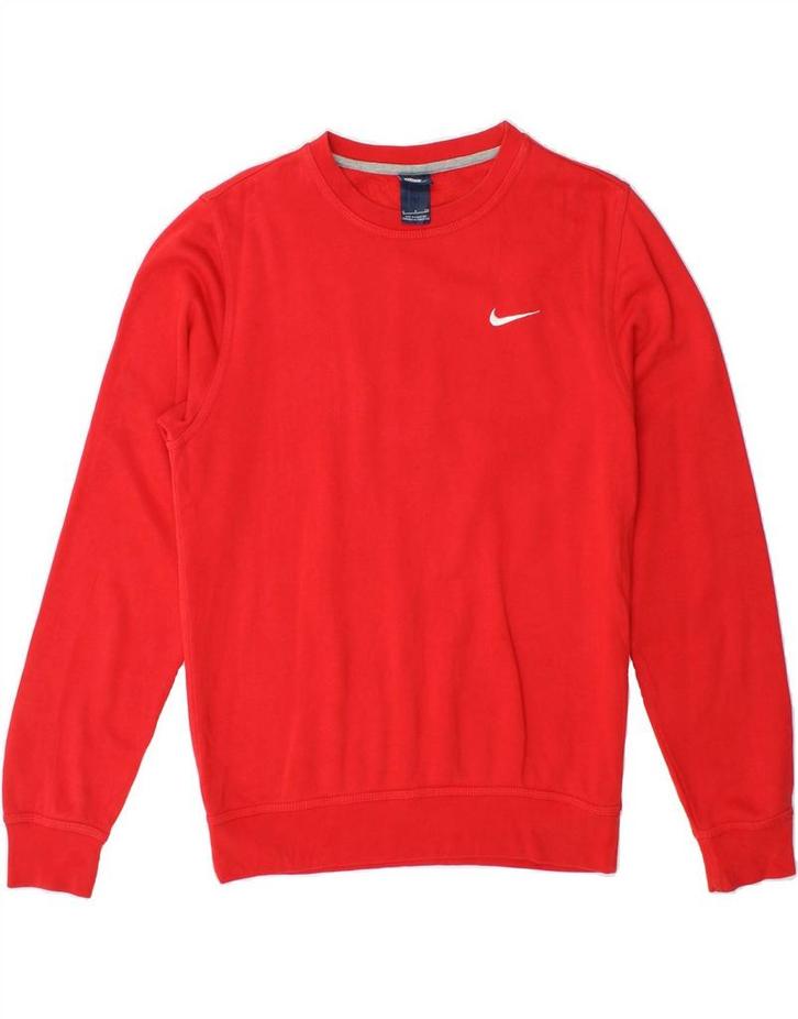 NIKE Mens Sweatshirt Jumper Small Red Cotton, Kleding | Heren, Truien en Vesten, Verzenden