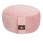 Meditatiekussen eco rib oudroze rond - Lotus, Verzenden, Nieuw