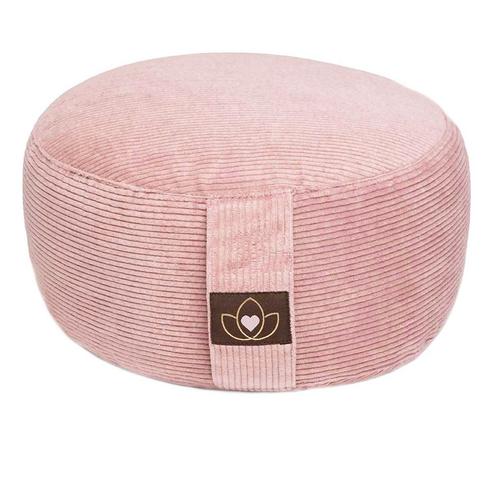 Meditatiekussen eco rib oudroze rond - Lotus, Sport en Fitness, Overige Sport en Fitness, Nieuw, Verzenden