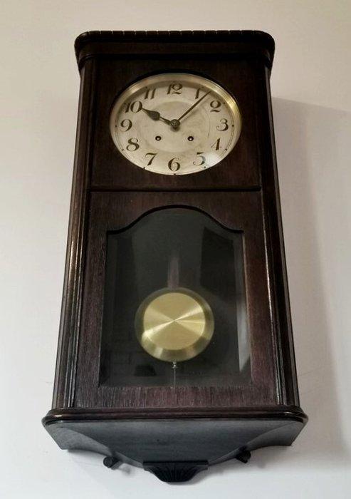 Wandklok - LFS - Lorenz Furtwängler & Söhne - Art Deco Hout, Antiek en Kunst, Antiek | Klokken