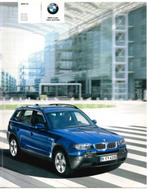 2005 BMW X3 BROCHURE NEDERLANDS, Nieuw, BMW, Author