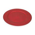 Decoratiebord | Decoris |  33 cm (Glitter, Rood), Diversen, Kerst, Verzenden, Nieuw