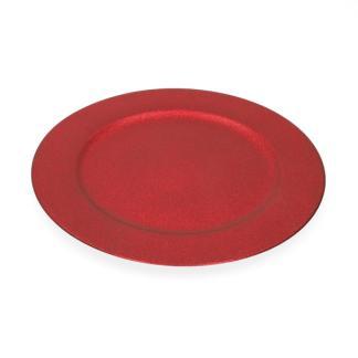 Decoratiebord | Decoris |  33 cm (Glitter, Rood), Diversen, Kerst, Nieuw, Verzenden