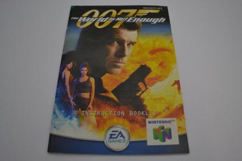The World is not Enough (N64 UKV MANUAL), Spelcomputers en Games, Spelcomputers | Overige Accessoires, Zo goed als nieuw, Verzenden