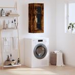 vidaXL Bovenkast 34,5x34x90 cm gerookt eikenkleurig, Huis en Inrichting, Minder dan 50 cm, Verzenden, Nieuw, Minder dan 100 cm