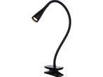Lucide ZOZY - Klemlamp - LED 3 StepDim - 1x4W 3000K - Zwart, Verzenden, Nieuw