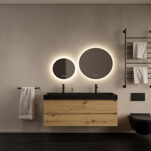 Badkamermeubelset Gliss Design Milan Met Lako Mat Zwarte, Doe-het-zelf en Verbouw, Sanitair, Bad, Nieuw, Ophalen of Verzenden