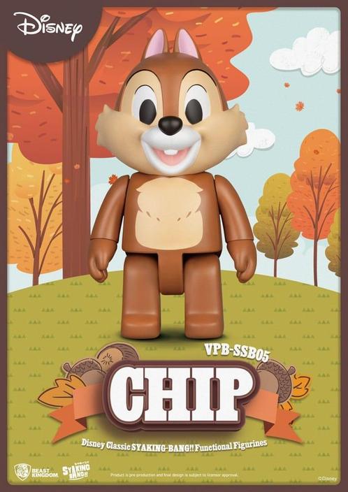 Disney Classics Chip n Dale Syaking Bang PVC Figure Chip 3, Verzamelen, Disney, Nieuw, Ophalen of Verzenden