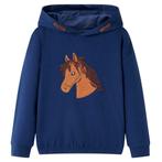 vidaXL Kindertrui met capuchon 116 marineblauw, Verzenden, Nieuw
