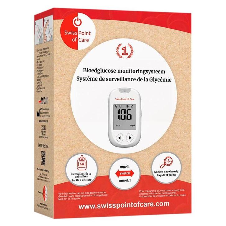 Swiss Point of Care On Call Extra Glucosemeter, Sport en Fitness, Gezondheidsproducten en Wellness, Nieuw, Verzenden