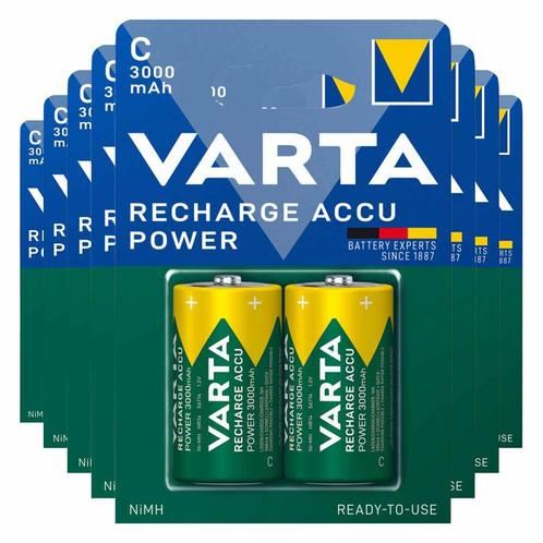 8x Varta Recharge Accu Power Oplaadbare Batterijen C 3000mAh, Huis en Inrichting, Schoonmaakartikelen, Verzenden