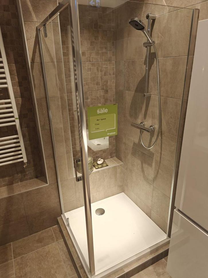 Douchecabine 90x90cm met gratis douchebak - 0026, Doe-het-zelf en Verbouw, Sanitair, Douche, Nieuw, Glas, Ophalen