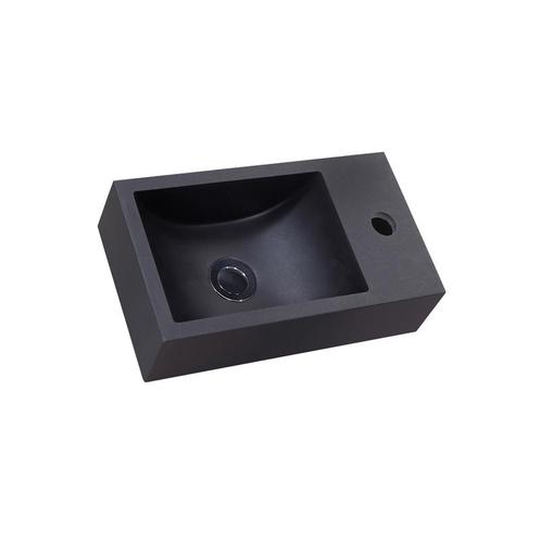 Sani Royal Quartz Zwart Fontein 40x22x10 cm, Doe-het-zelf en Verbouw, Sanitair