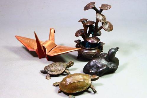 Brons - Marked  Amemiya - Prachtige in pot gezette, Antiek en Kunst, Antiek | Overige Antiek