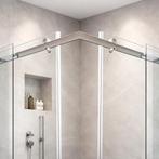 Verona schuifdeurrail voor douche - Hoek configuratie - RVS, Doe-het-zelf en Verbouw, Glas en Ramen, Ophalen of Verzenden, Nieuw
