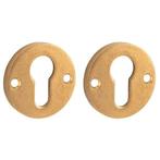 Set van twee PC-Plaatjes Elegant BB messing antiek, Doe-het-zelf en Verbouw, Hang- en Sluitwerk, Ophalen of Verzenden, Nieuw