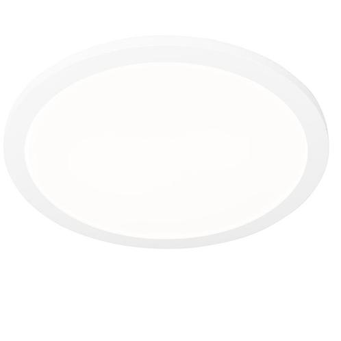 Moderne plafonnière wit 40cm rond incl. LED 3-staps dimbaar, Huis en Inrichting, Lampen | Plafondlampen, Nieuw, Kunststof