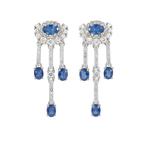 Zonder Minimumprijs - Oorbellen Verguld Saffier - Topaas -, Sieraden, Tassen en Uiterlijk, Oorbellen, Nieuw